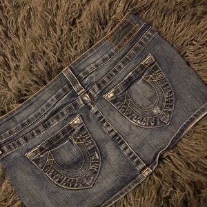 True religion jean skirt